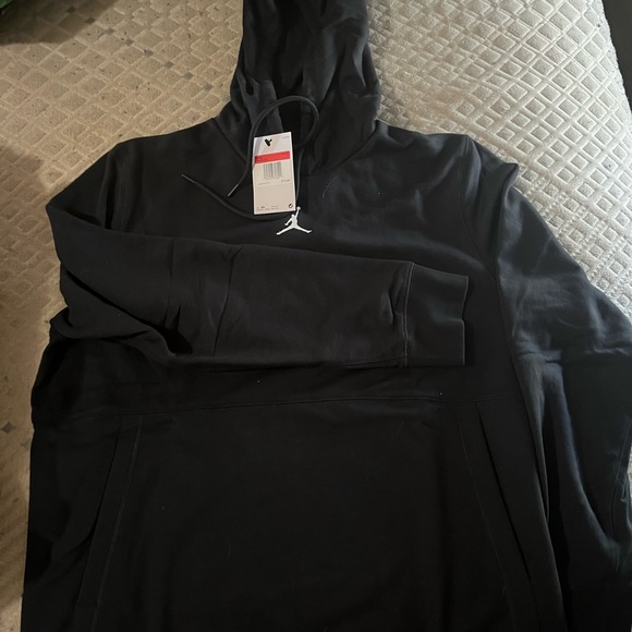 Black Jordan sweat top hoodie. - Picture 2 of 2